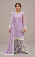 Lavender Grace Embroidered 3-Piece Suit